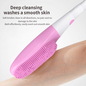 2023 new silicone bath massage scrubber brush