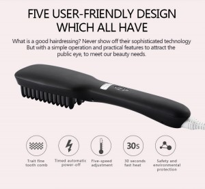 hot air hair brush dryer comb one step straightener comb