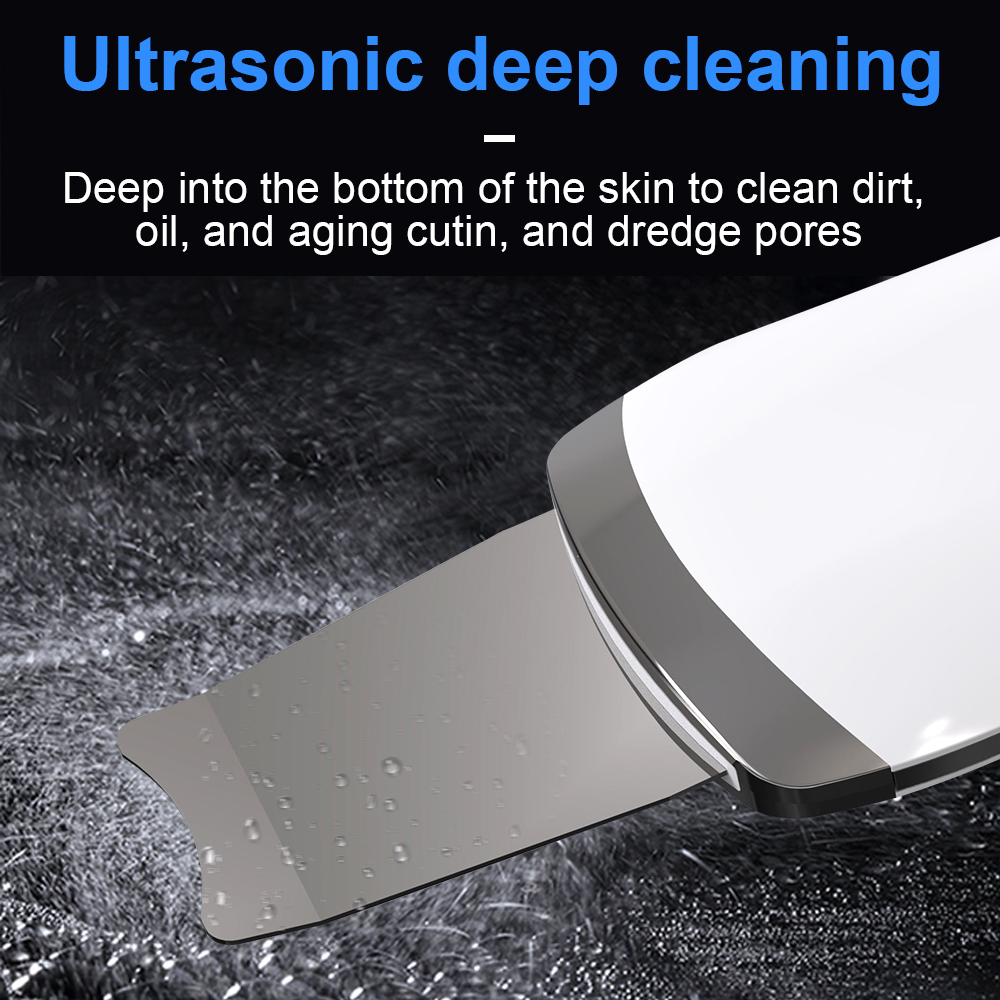 ultrasonic skin scrubber vibration face spatula